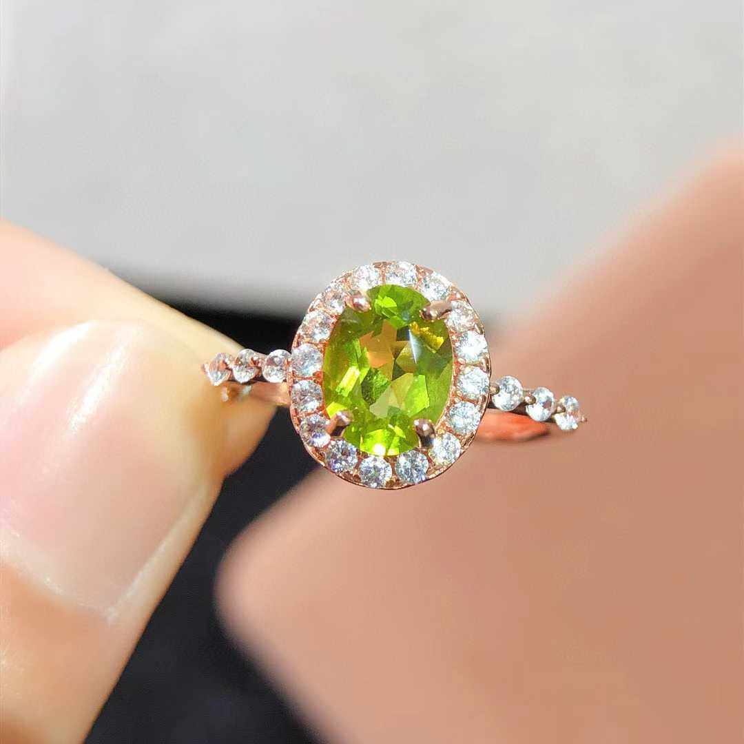 【中国地质大学珠宝】天然橄榄石戒指颜色超好晶体全净火彩爆闪,珠宝/钻石/翡翠,手饰,淘宝优惠券,粉丝福利购,淘宝优惠卷