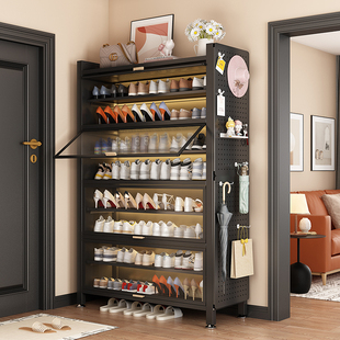 家用鞋柜门口防尘鞋架玄关入户大容量收纳柜一体靠墙多层储物柜子