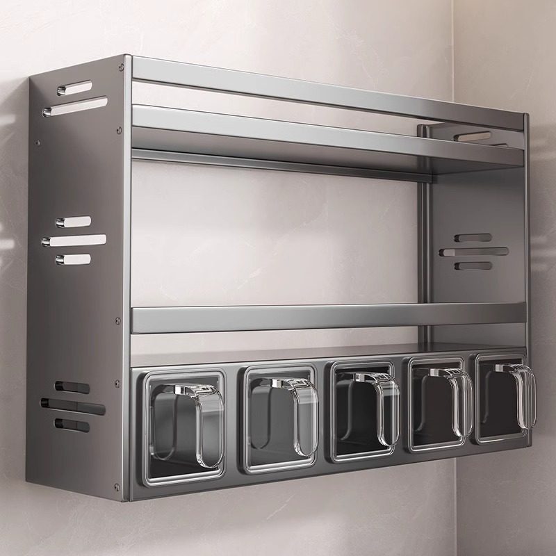 厨房置物架墙壁挂式油盐酱醋调味料品罐子免打孔多功能家用收纳盒,厨房/烹饪用具,厨房置物架/置物柜/角架,淘宝优惠券,粉丝福利购,淘宝优惠卷