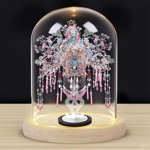 钢达凤冠十里红妆3D拼图金属拼装模型结婚生日送女朋友圣诞节礼物