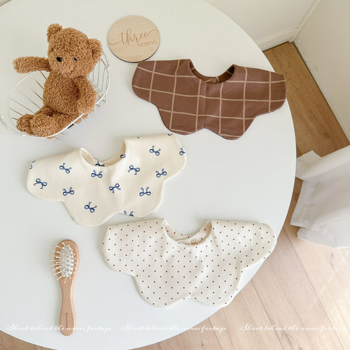 a类婴儿口水巾纯棉透气围嘴