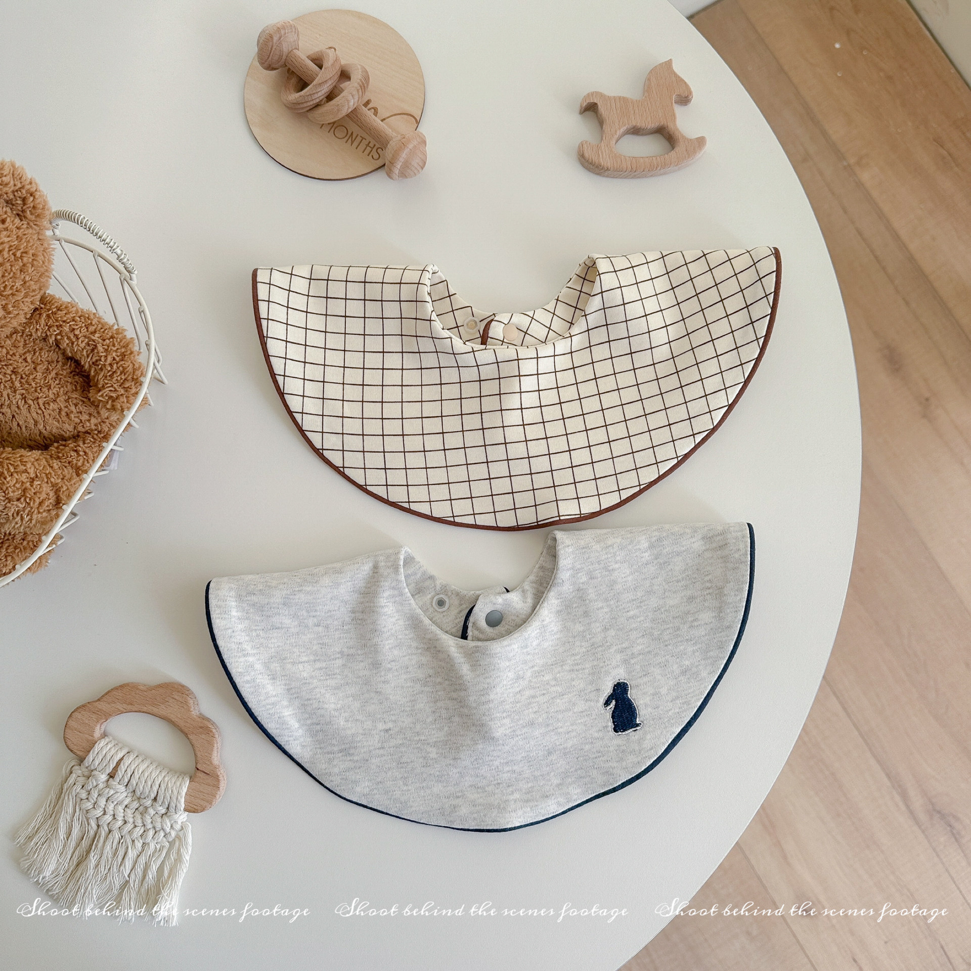 亲瑞秋冬纯棉格子婴儿围嘴围兜宝宝口水巾新生儿双面戴小围嘴围脖,婴童用品,小围嘴,淘宝优惠券,粉丝福利购,淘宝优惠卷