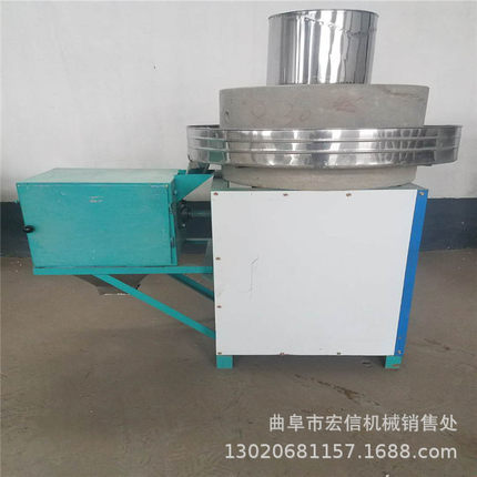 半自动豆浆豆腐石磨机 面粉电动石磨机 石头家用小型石磨机