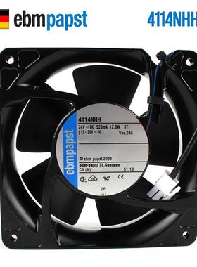 4114NHH全新德国ebmpapst 12038 24V 0.52A 轴流风机 变频器风扇