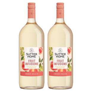 舒特家族桃子味果汁葡萄酒1.5L美国原装进口闺蜜聚会约会甜酒