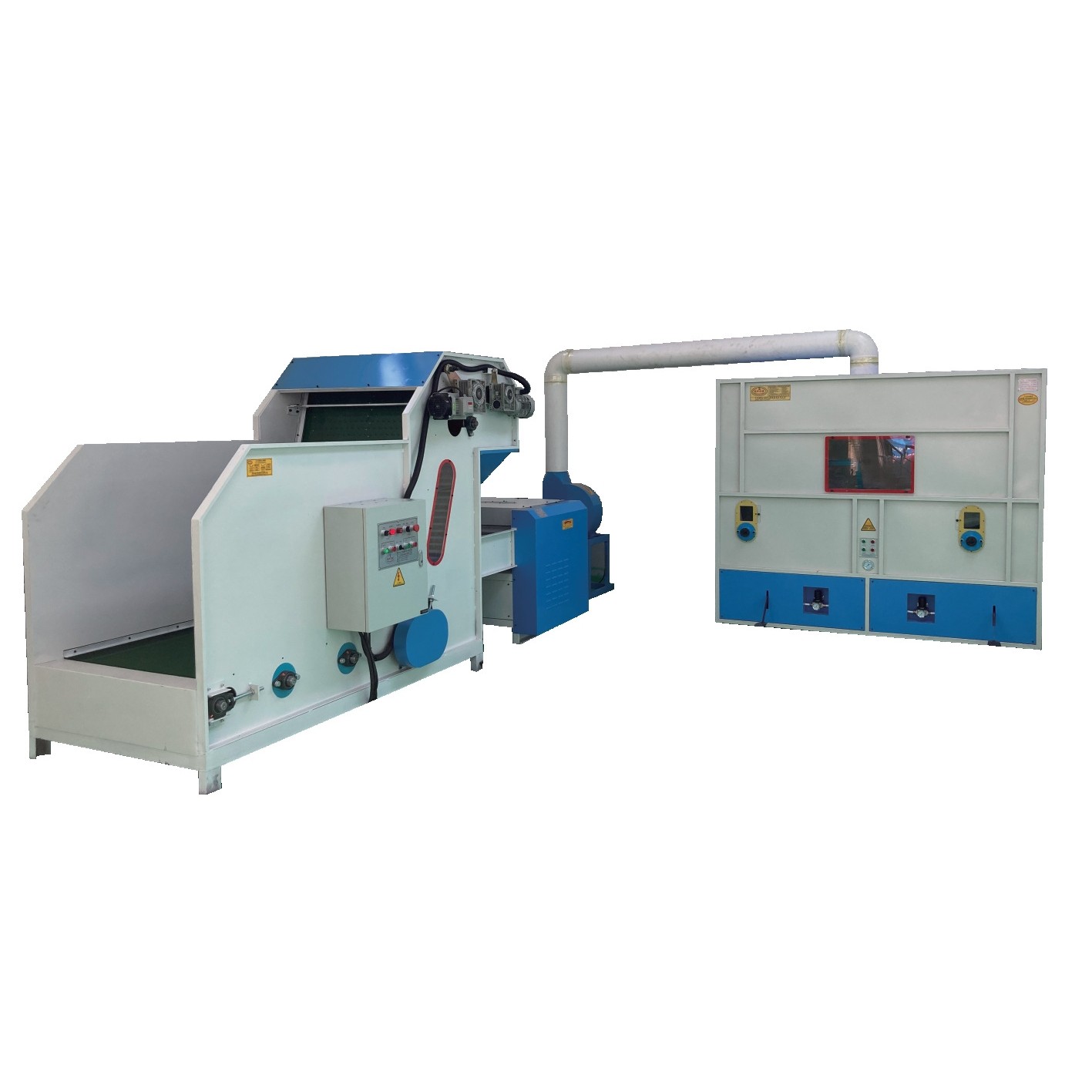 青岛厂家毛绒公仔自动上棉机开棉充棉生产线沙发靠枕填充机,机械设备,涂装设备,淘宝优惠券,粉丝福利购,淘宝优惠卷