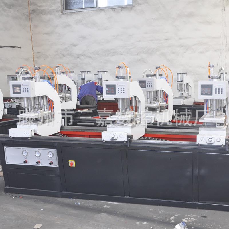 铝塑门窗设备 塑料门窗PVC三位无缝焊接机 山东无缝塑钢设备