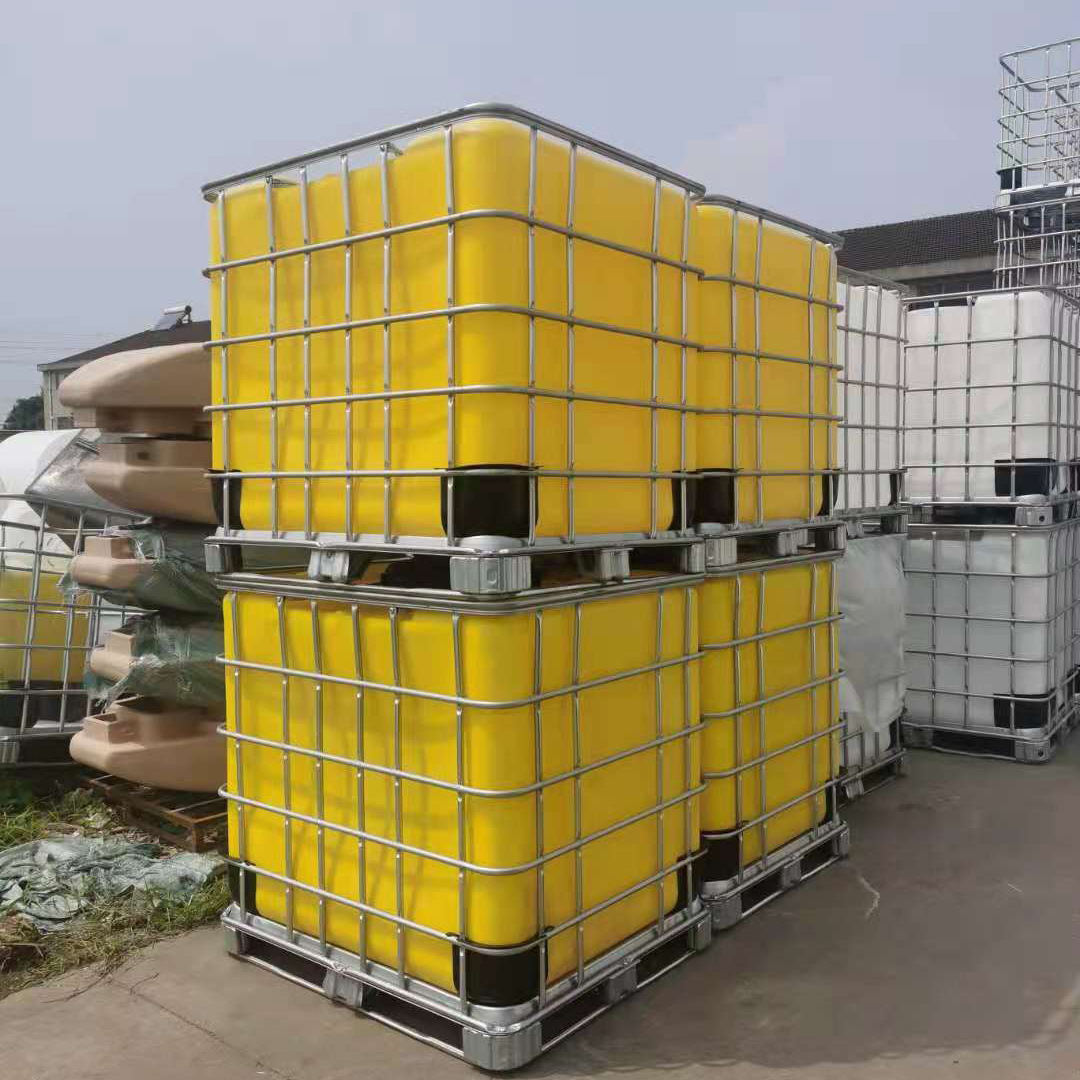 1吨加厚食品级IBC吨桶1000L塑料桶集装箱铁架叉车运输化工包装桶