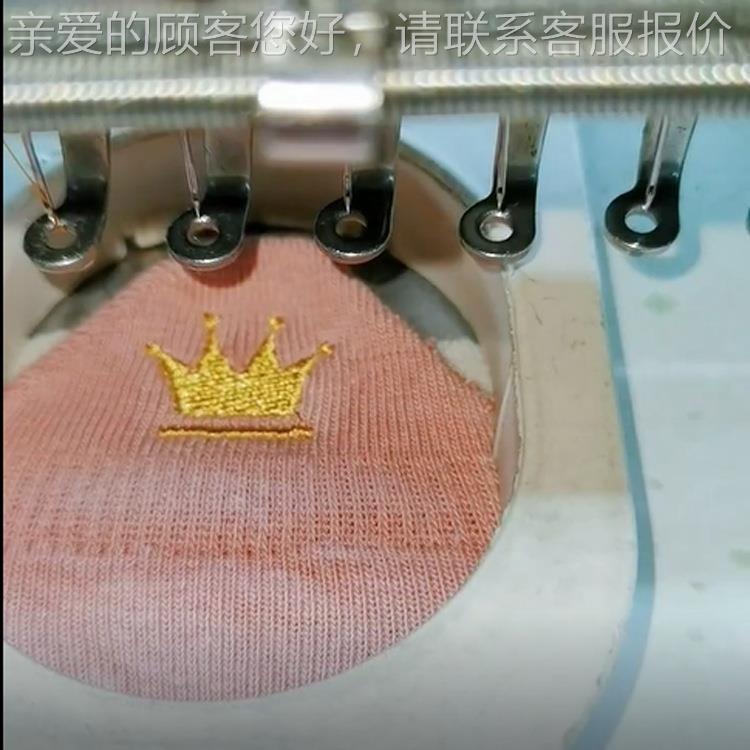 袜子商标绣花机速电脑多头色9针18头绣绣高花多刺机器
