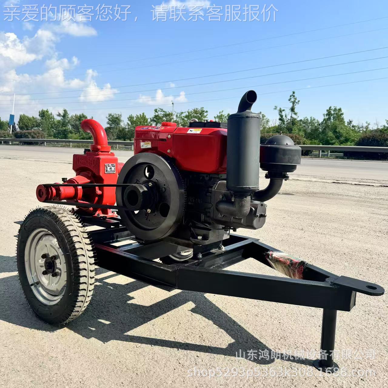 双叶轮汽油机抽水泵HL-CSB-5排涝程抗洪四冲自泵 离心吸抽水式泵