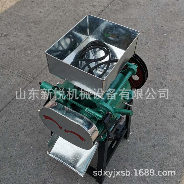 17-28型咖啡豆对辊破碎机小型豆扁机 燕麦黄豆玉米对辊压扁机