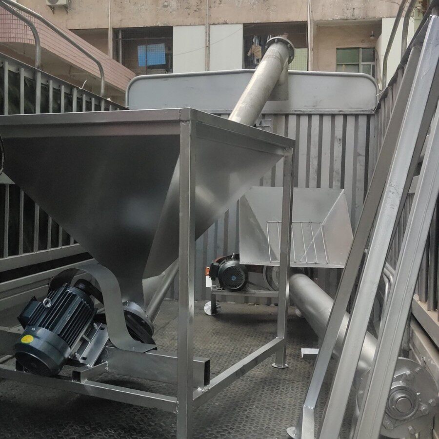 不锈钢螺旋提升机 不锈钢304管式上料机 化工粉末面粉螺旋输送机