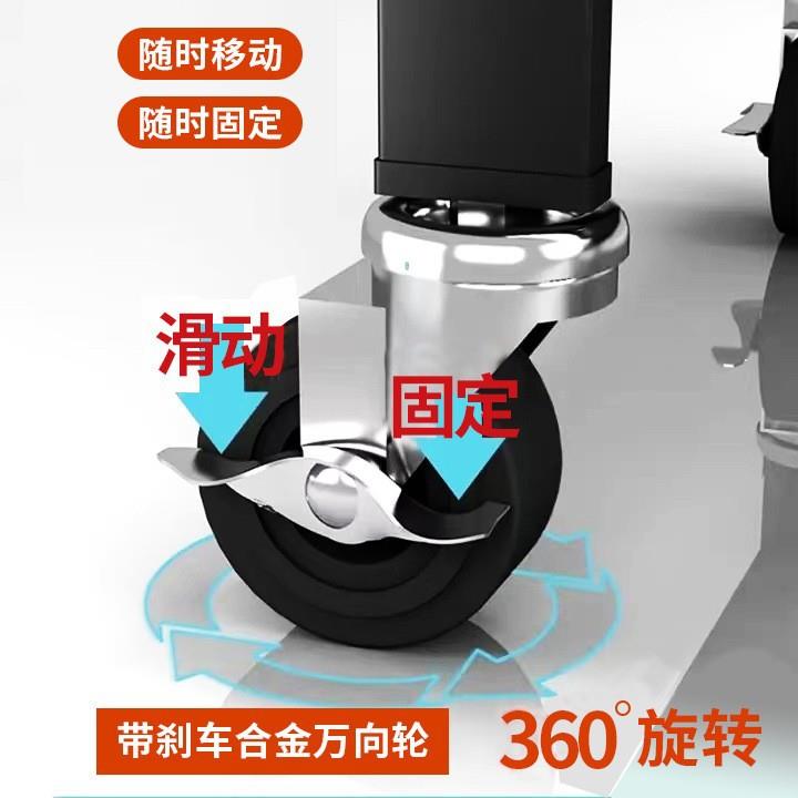 厨房置物架落地免安装整理收纳架微波炉烤箱多层大折叠移动置物架