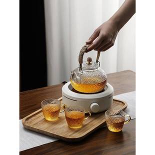 A4玻璃茶泡茶家用耐9高温电陶炉煮茶器围炉F767SSH7明壶火提梁烧