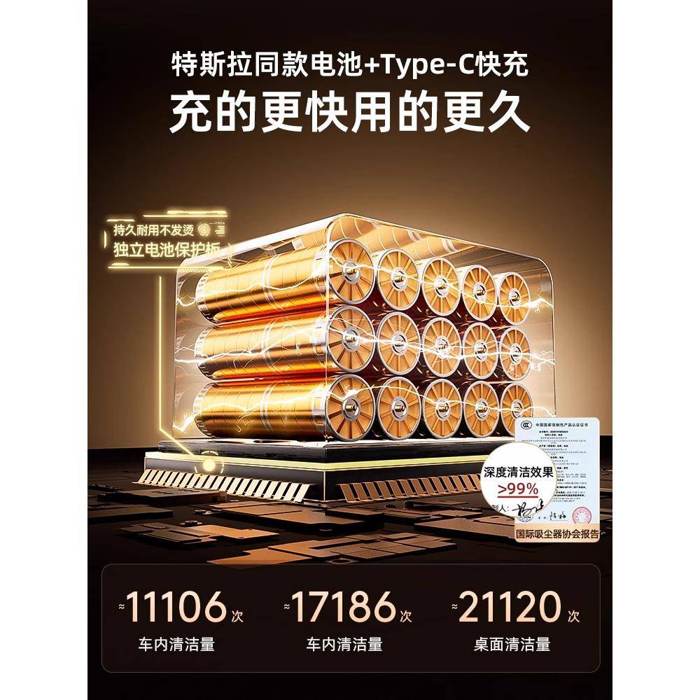 车载吸尘器大吸力汽车超强车用无线迷你小型手持式家用车内大功率