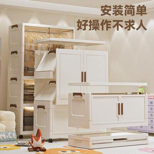 收纳童加厚宝宝衣橱家用折储物柜叠儿衣PQJ服收纳箱简易 柜免安装