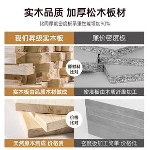 实木书架桌面置物架书收纳柜子一体桌靠桌BRZ储物架上多层儿童书
