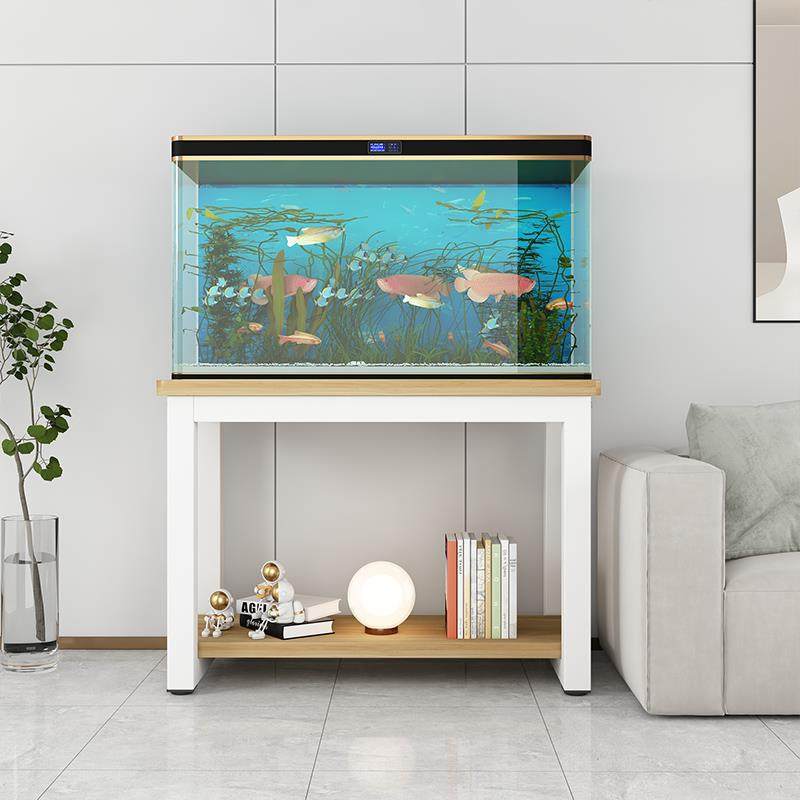 鱼缸桌鱼缸架子金属钢木鱼缸底座鱼缸底架鱼缸柜铁艺鱼缸置物架子