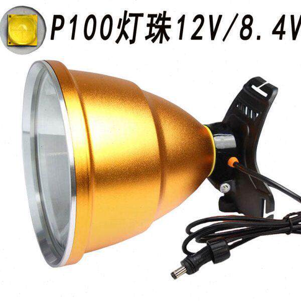 头灯配件4.2v伏8.4v12v户外头戴式超亮强光DC接口接锂电池P70灯头