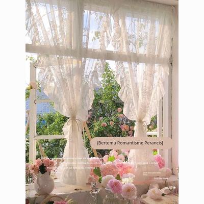 【镜花水月纱】纱帘ins风超仙法式洛可可客厅卧室飘窗蕾丝绣花纱