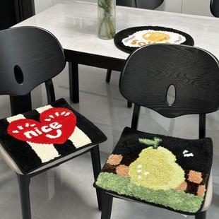 与风与海复古浮岛族绒椅垫屁股垫沙发垫办公室防凉久坐垫冬天软垫