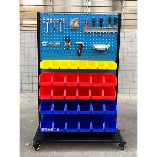 加厚螺丝架五金工具架螺丝盒背挂车洞洞板置物架双面螺丝收纳架子