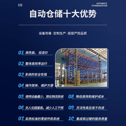 大型货架智能仓储梁式仓IUX储工货架承厂仓库堆垛机立体重型横货