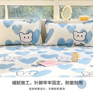 枕头套48×74全棉单个枕芯内胆套家用学生单人宿舍 枕套一对装