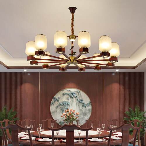 新式餐厅吊灯现代酒楼饭吊灯护中眼装饰店包8217间宴会厅定中制山