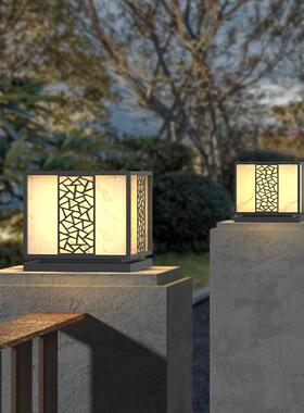 太G-0610阳能柱头灯子大门柱子外灯户庭院灯新别院墅门柱灯中式围