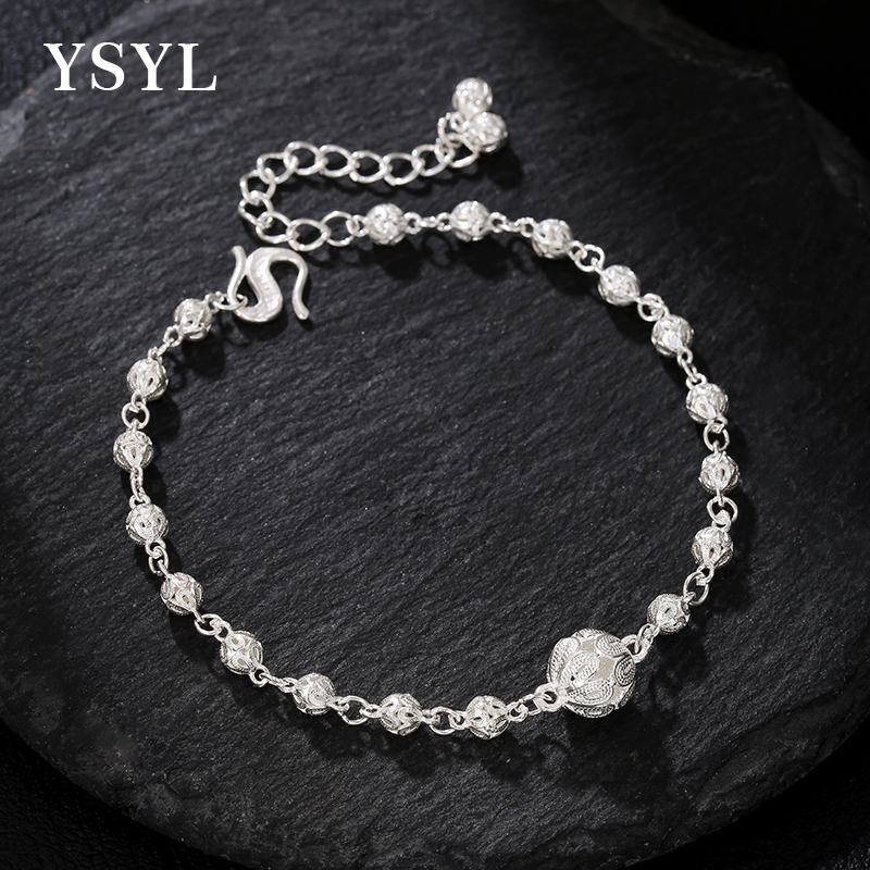 S925通体银手链小众设计感