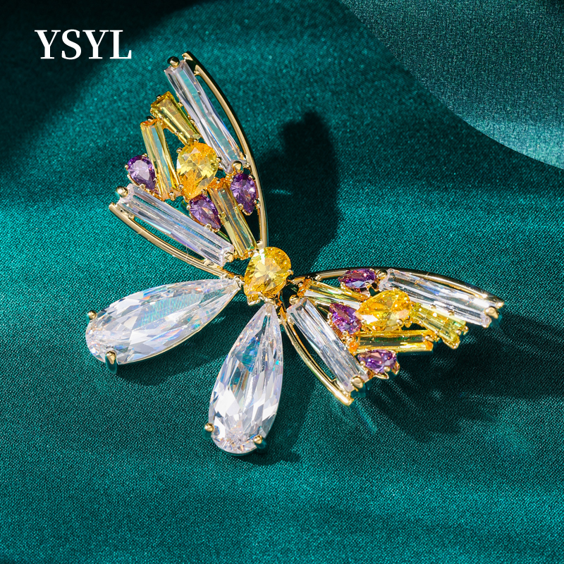 雅仕雅乐百搭设计感胸花毛衣别针大衣配饰节日礼物个性蝴蝶胸针女