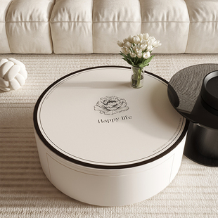 轻奢高级感圆形小茶几桌垫圆桌布家用防水防油防烫免洗保护垫