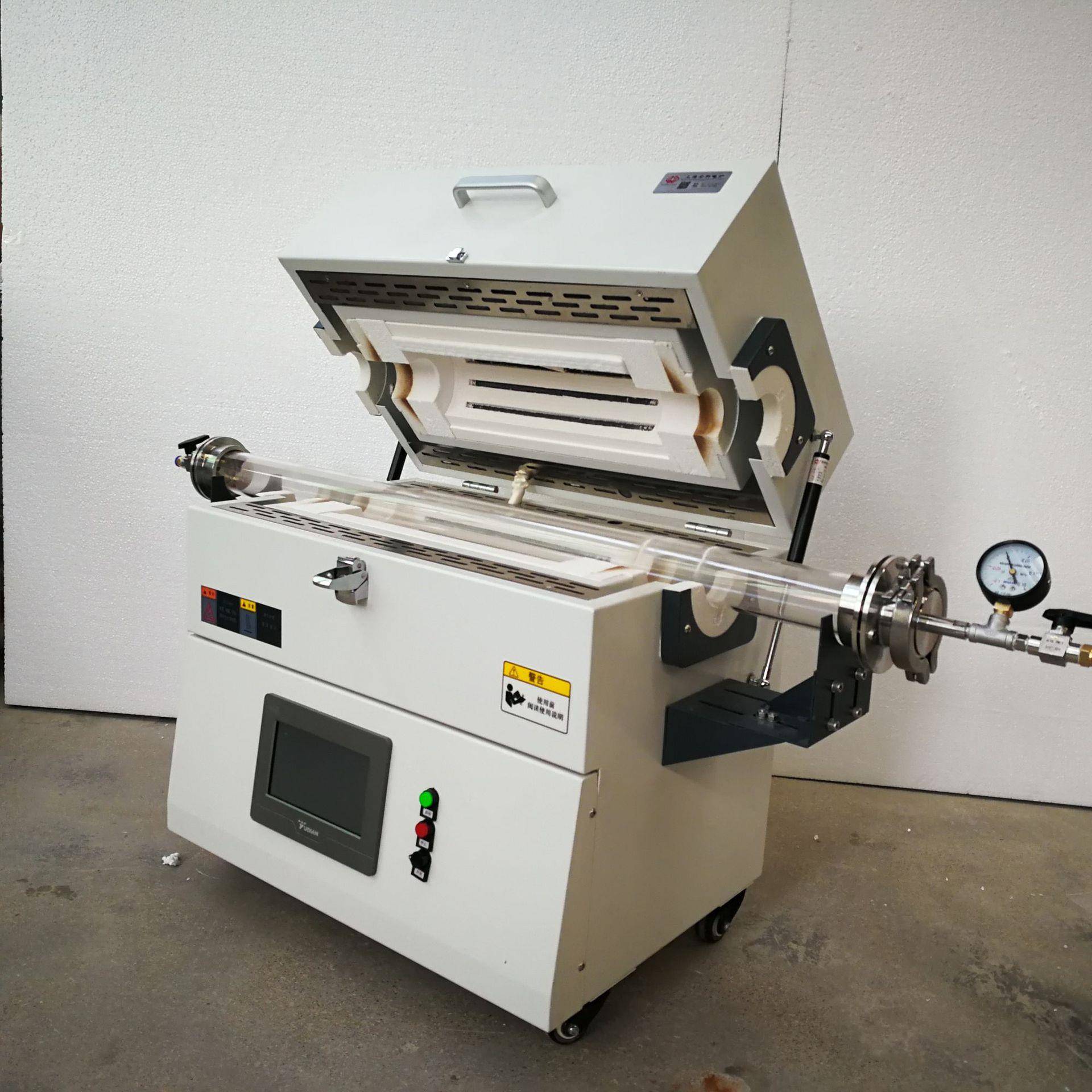 1200度开启式管式炉水平管式炉电阻丝加热管式炉