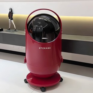 垃圾桶家用2025新款厨房免弯腰垃圾筒客厅大容量带盖带轮可移动筒