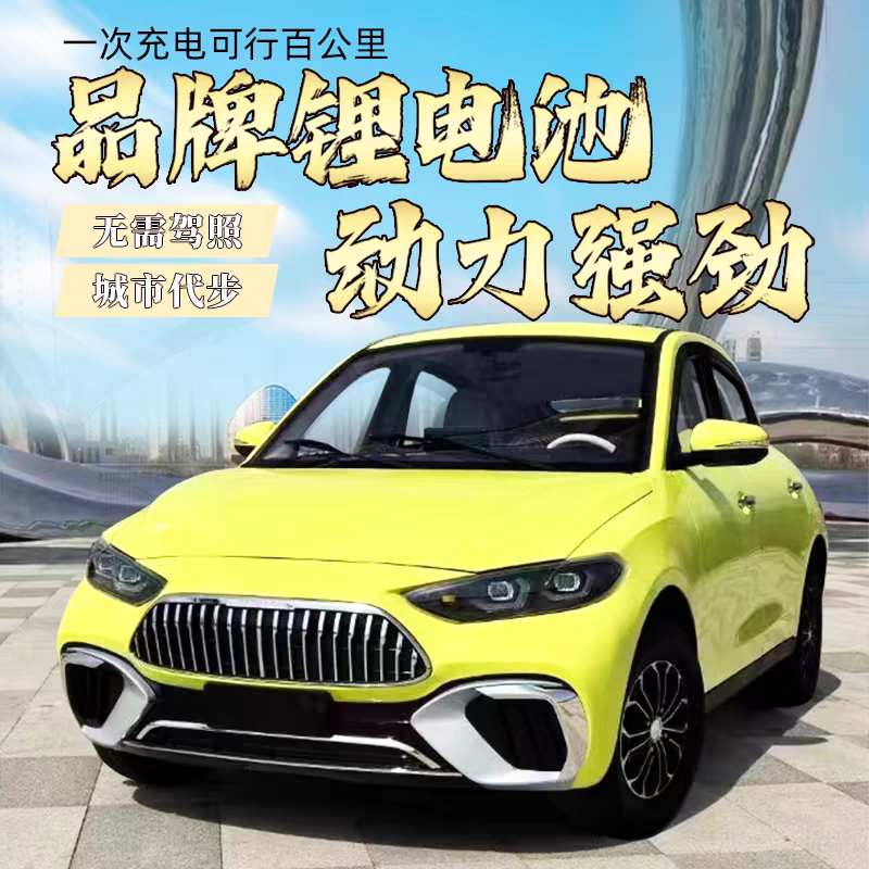 豪华老年代步车电动四轮车锂电新能源全封闭油电混合低速电瓶汽车