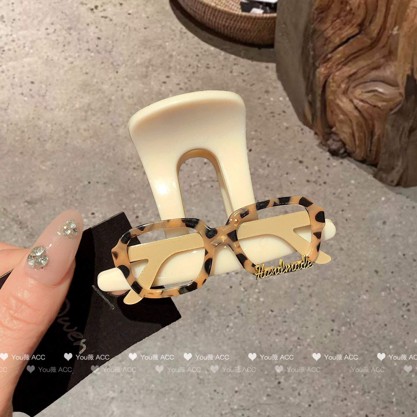 韩版时尚设计感豹纹眼镜抓夹品质醋酸盘发夹秋冬新款半扎鲨鱼夹女,饰品/流行首饰/时尚饰品新,发饰,淘宝优惠券,粉丝福利购,淘宝优惠卷