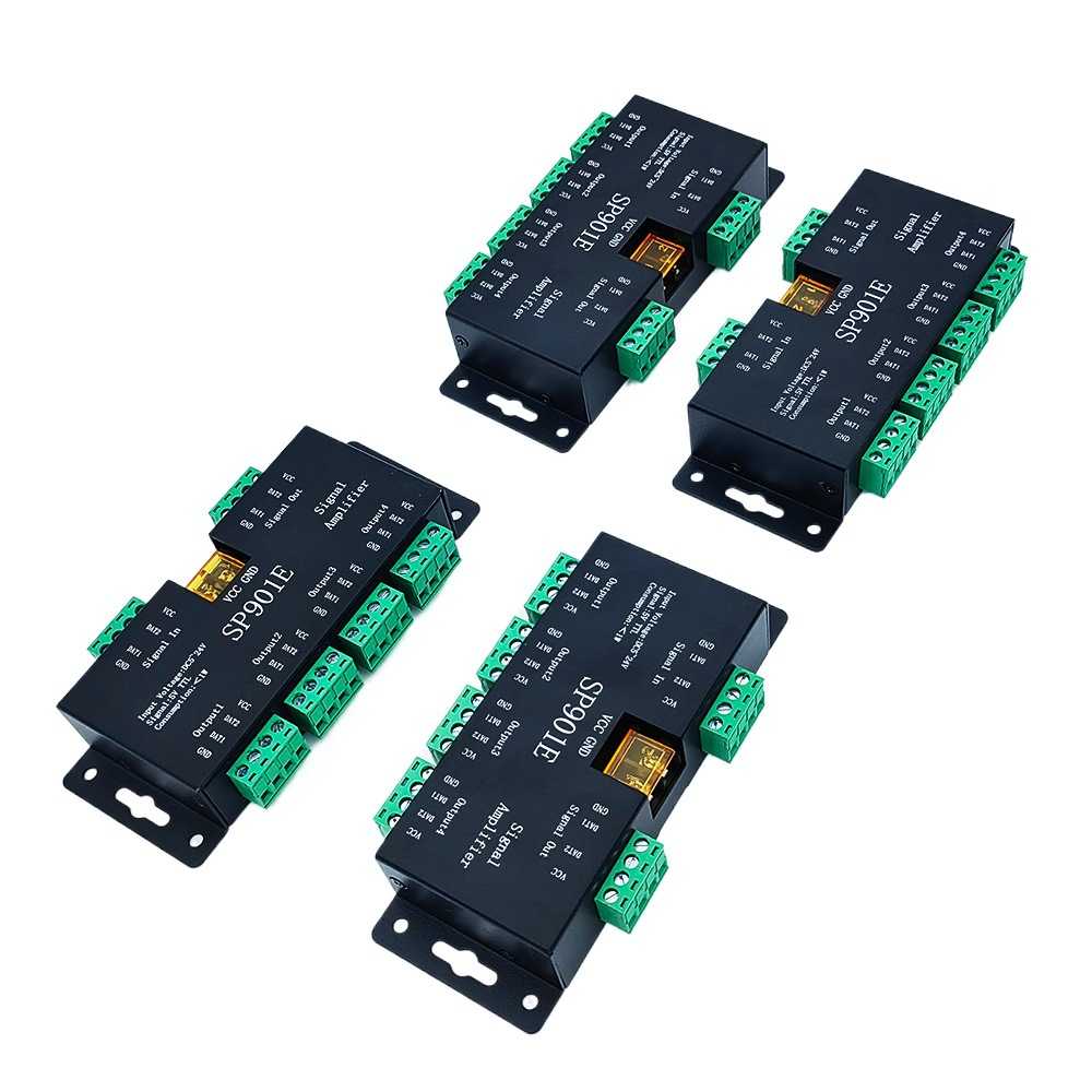 sp901e 幻彩放大器 多台多路同步流水控制器 灯带回流同步跑马