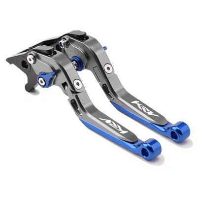 适用光阳KRV180 krv180 改装可调牛角手柄 CNC铝合金刹车拉杆手把