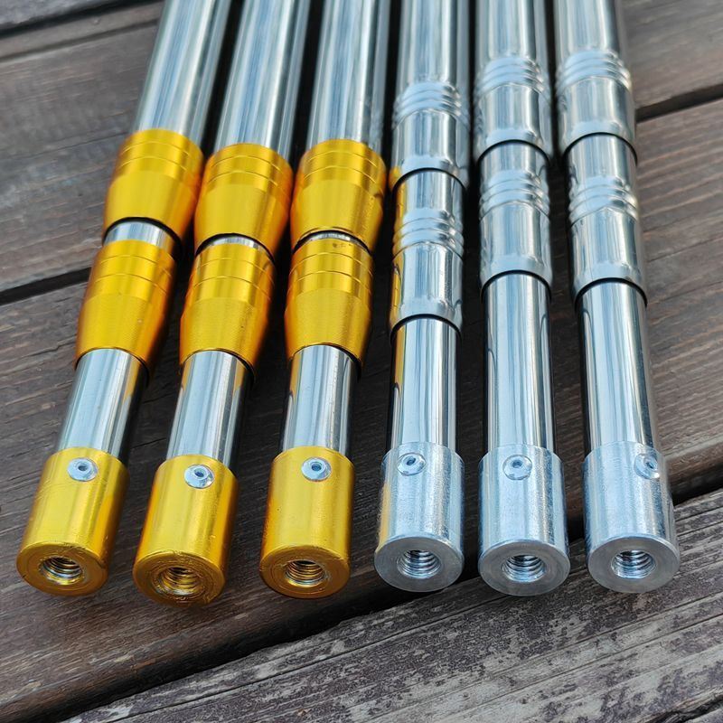 伸缩杆10米超硬加厚不锈钢多功能1.5-10米定位摘果抄鱼超硬香椿杆