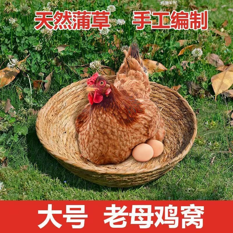 鸡窝大鹅鸭孵蛋老母鸡下蛋窝草窝鸽子鸟窝四季通用
