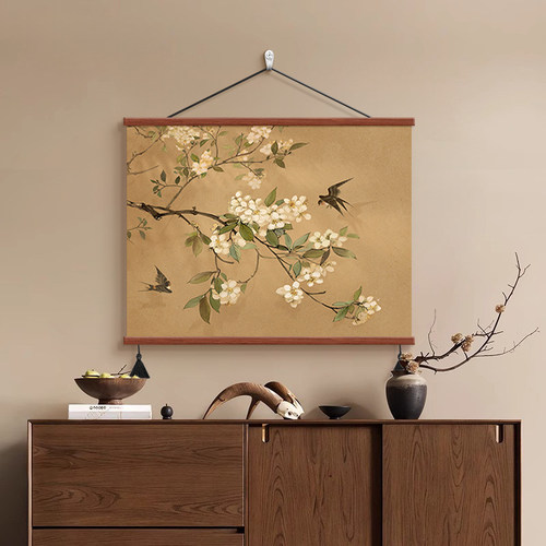 喜上眉梢电表箱装饰画宋代美学