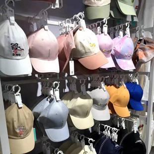 夹展示夹旋转挂钩夹靴子夹 多功能塑料夹子帽子夹窗帘样品夹超市鞋