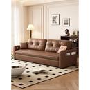 猫抓皮沙发床两用可折叠小户型客厅伸缩多功能办公室公寓2024新款