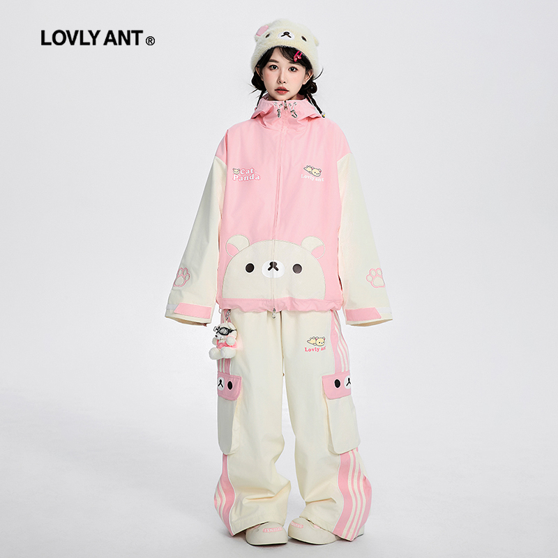 【送硅胶护臀裤】可爱小熊滑雪服