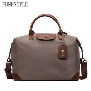 日本短途出差旅行包女大容量可登机手提包男百搭旅游单肩包收纳包