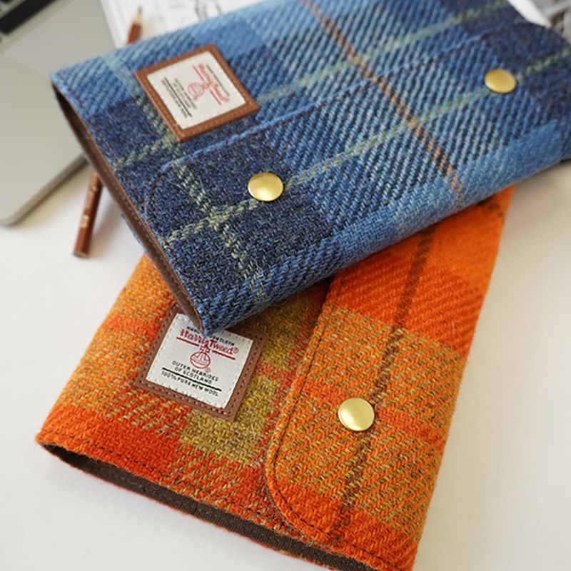 Harris tweedq手账本a6按扣活页本外壳笔记本子日记手帐会议记录