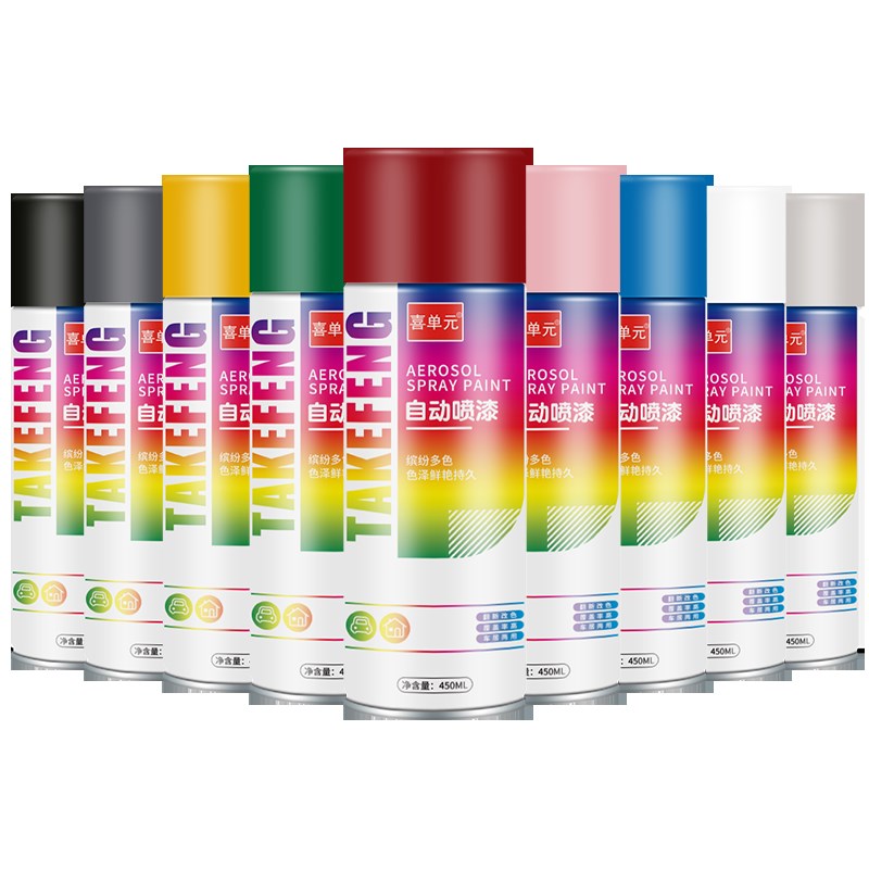 整箱大容量1f2瓶自动手摇自喷漆黑色白色红色金属汽车防锈油漆喷
