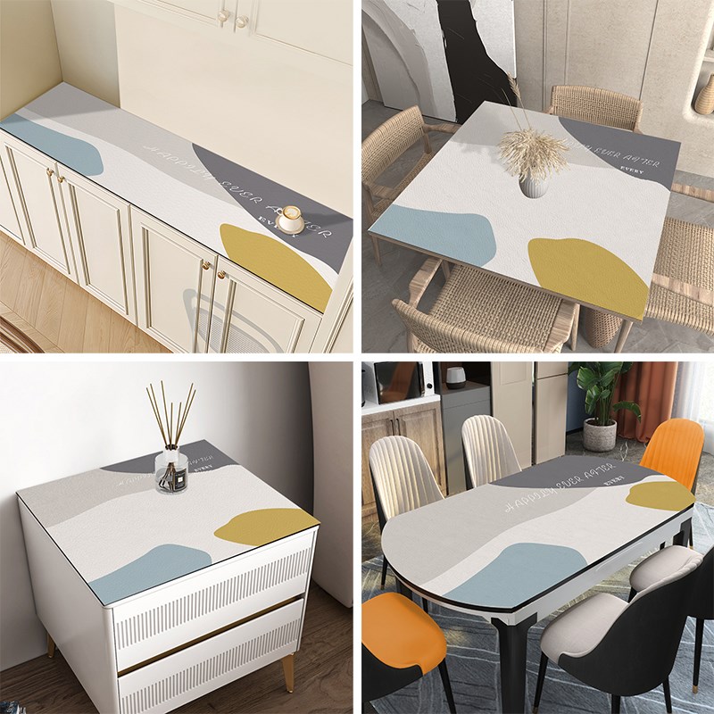 茶几桌垫客厅e家用硅胶防滑防水长方形桌布轻奢高级感免洗防油防