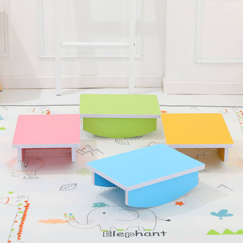 2025新款幼儿早教平衡训练玩具家用软包平衡木前庭感统平衡台